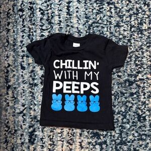 Black 'Chillin' With My Peeps' Kids T-Shirt